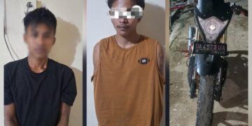 Kurang dari 24 Jam, Dua Pria Diciduk Usai Gasak Satria FU di Tamiang Layang