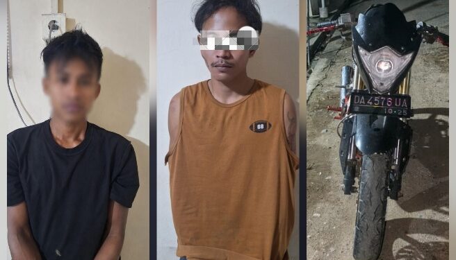 Kurang dari 24 Jam, Dua Pria Diciduk Usai Gasak Satria FU di Tamiang Layang