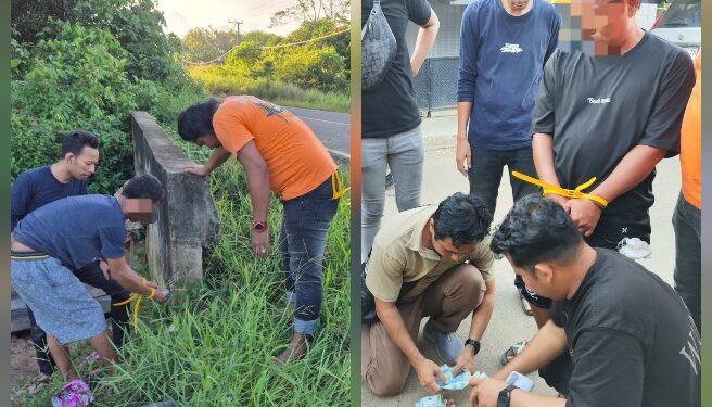 Pengungkapan dua kasus narkotika di Maliku oleh jajaran Satresnarkoba Pulang Pisau, Senin (22/6/2026). (Ist)