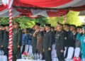 Pelaksanaan Upacara Hari Lahir Pancasila yang dilaksanakan di halaman Kantor Walikota Palangka Raya, Senin (1/6/2026).