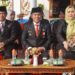 Waket I DPRD Murung Raya, Dina Maulidah (dua dari kiri), menghadiri peringatan Hari Lahir Pancasila, Senin (1/6/2026).
