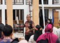 Bupati Barito Utara H. Shalahuddin, meminpin Apel Pagi di Disdagrin, Kamis (4/6/2026).