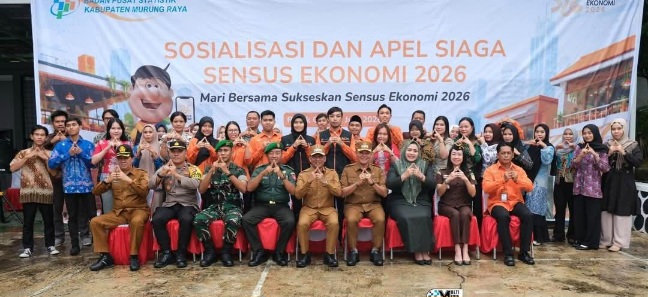 Wakil Ketua I DPRD Murung Raya, Dina Maulidah, turut menghadiri Apel Siaga Sensus Ekonomi 2026 yang diselenggarakan, Selasa (2/6/2026).