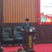 Juru Bicara Fraksi NasDem, Fahriadi, saat menyampaikan pandangan umum fraksi terhadap Rancangan Peraturan Daerah (Raperda) tentang Pertanggungjawaban Pelaksanaan APBD Kabupaten Murung Raya TA 2025, Jumat (5/6/2026).