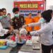 Pemusnahan barang bukti sabu dan ekstasi yang dilakukan jajaran Satresnarkoba Polresta Palangka Raya, Senin (8/6/2026). (Ist)