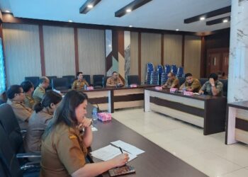Rapat Pembentukan Tim Terpadu Penertiban Tambang yang dilaksanakan di ruang rapat Wakil Bupati Bartim, Senin (8/6/2026).