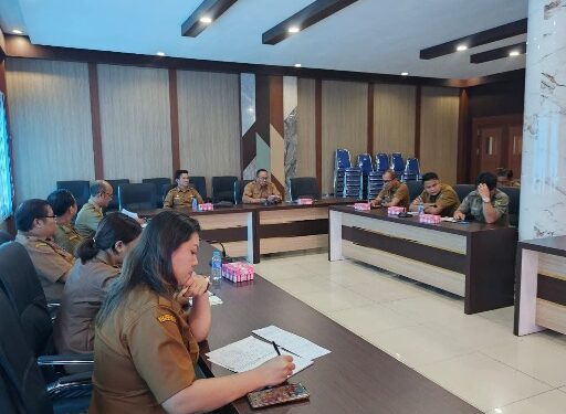 Rapat Pembentukan Tim Terpadu Penertiban Tambang yang dilaksanakan di ruang rapat Wakil Bupati Bartim, Senin (8/6/2026).