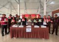 Kapores Lamandau AKBP Joko Handono, beserta jajaran dalam pemusnahan barang bukti sabu 10,5 kilogram, Selasa (9/6/2026).
