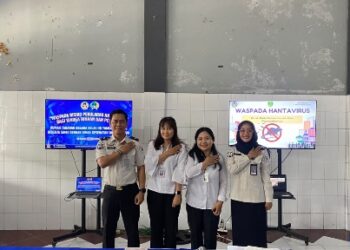 Pelaksnaan sosialisasi yang dilaksanakan jajaran Rutan Tamiang Layang dan penyuluh kesetan Dinkes Bartim, Rabu (10/6/2026).