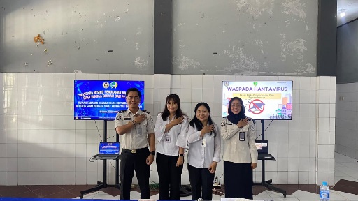 Pelaksnaan sosialisasi yang dilaksanakan jajaran Rutan Tamiang Layang dan penyuluh kesetan Dinkes Bartim, Rabu (10/6/2026).