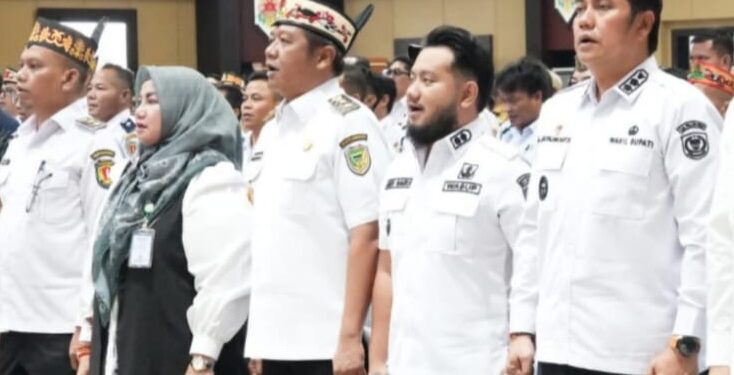 Wabup Barito Utara Felix Sonadie Y. Tingan, menghadiri Rakerda APDESI Kalteng, Rabu (10/6/2026).