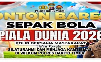 Nobar Polsek Dusun Timur.