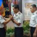 Kepala Rutan Tamiang Layang, Agung Novarianto, yang memberikan ucapan selamat ke Kakamwil Ditjenpas Kalteng yang lama, I Putu Murdiana, dalam acara pisah sambut, Kamis (11/6/2026).
