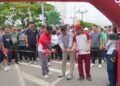 Bupati Barito Utara, H. Shalahuddin, meresmikan kawasan car free day di Bundaran Buah, Minggu (21/6/2026).