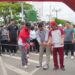 Bupati Barito Utara, H. Shalahuddin, meresmikan kawasan car free day di Bundaran Buah, Minggu (21/6/2026).
