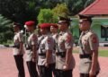 Serah terima jabatan (sertijab) dan pelantikan sejumlah pejabat utama yang dipimpin langsung Kapolres Gunung Mas AKBP Heru Eko Wibowo, S.I.K., M.H., di Lapangan Tantya Sudhirajati Polres Gunung Mas, Senin (22/6/2026).