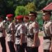 Serah terima jabatan (sertijab) dan pelantikan sejumlah pejabat utama yang dipimpin langsung Kapolres Gunung Mas AKBP Heru Eko Wibowo, S.I.K., M.H., di Lapangan Tantya Sudhirajati Polres Gunung Mas, Senin (22/6/2026).