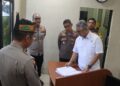 Karo RB Srena Polri Brigjen Pol Ano Munarto, ketika melakukan verifikasi lapangan.