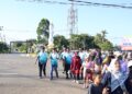 Kapolres Barsel AKBP Jecson R. Hutapea, S.I.K., M.H., saat bersama unsur Forum Koordinasi Pimpinan Daerah (Forkopimda) mengikuti jalan sehat, dalam rangka memperingati Hari Ulang Tahun (HUT) Bhayangkara ke-80, Sabtu (27/6/2026).