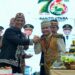 Gubernur Kalteng Agustiar Sabran dan Bupati Barito Utara H. Shalahuddin, dalam momen ramah tamah HUT ke-76 Barito Utara.