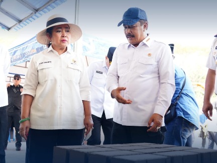 Kunjungan Ketua Komisi IV DPR RI Titiek Soeharto meninjau sejumlah program unggulan, mulai dari workshop Fly Ash Bottom Ash di Nusakambangan, Sabtu (20/6/2026). (Ist)