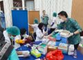 Pelaksanaan vaksinasi HPV yang diselenggarakan di Rumah Jabatan Bupati Bartim, Selasa (21/4/2026).