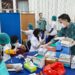 Pelaksanaan vaksinasi HPV yang diselenggarakan di Rumah Jabatan Bupati Bartim, Selasa (21/4/2026).