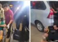 Ketiga pelaku otak penyerangan personel Polres Katingan yang diamankan di Samarinda. (Ist)