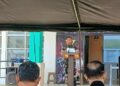 Danyonif TP 924/Uria Mapas, Letkol Wahyu Hariatmoko, menyampaikan sambutan dalam coffee morning, Jumat (10/7/2026).