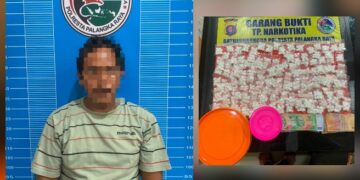 MZ alias IJAI (27) beserta barang bukti.