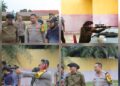 Latihan menembak yang dilaksanakan Polres dan Pemkab Bartim, Senin (27/7/2026).