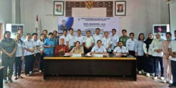 Anggota DPRD Kabupaten Murung Raya, Tuti Marheni, ketika menggelar reses di Aula Kantor Kecamatan Tanah Siang, Rabu (1/7/2026).