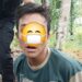 Terduga pelaku berinisial B yang telah diamankan.