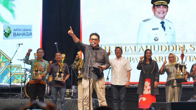 Bupati Barito Utara, H. Shalahuddin, dalam penutupan BATARA Expo 2026, Jumat (5/7/2026).