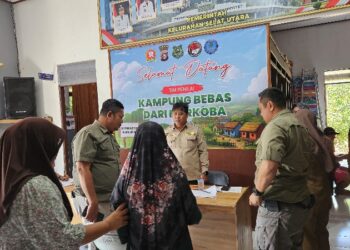 Jajaran Satresnarkoba Polres Kapuas, dalam pengecekan posko, Selasa (7/7/2026).