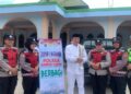 Bupati Bartim, M. Yamin, usai Salat Jumat di Masjid Ar Rahman bersama Polwan Polres Bartim, Jumat (10/7/2026). (Ist)