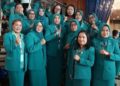 Ketua TP PKK Barito Utara, Hj. Maya Savitri Shalahuddin, beserta jajaran.