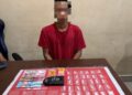 MZ alias IJAI (27) beserta barang bukti.