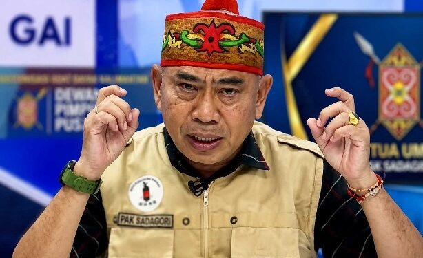 Ketua Dewan Kehormatan Persatuan Wartawan Indonesia (PWI) Provinsi Kalimantan Tengah, Sadagori Henoch Binti.
