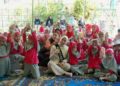 Bunda PAUD Kabupaten Barito Utara, Ny. Hj. Maya Safitri Shalahuddin, didampingi Ketua Gabungan Organisasi Wanita (GOW) Barito Utara, Mira Apriyantinada Felix Sonadie Y. Tingan, dalam Pertemuan Pagi Ceria (PPC) di TK Melati Muara Teweh serta Bunda PAUD Bertutur di TK Wardatul Jannah, Jumat (17/7/2026).