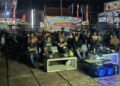 Kapolsek Dusun Tengah IPTU Stefanus Rantealo, beserta jajaran dan masyarakat nobar Piala Dunia 2026, Senin (20/7/2026). (ist)