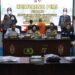 Kapolres Kapuas AKBP Rina Perwitasari, beserta jajaran dalam press release pengungkapan kasus pembunuhan, Rabu (22/7/2026). (ist)