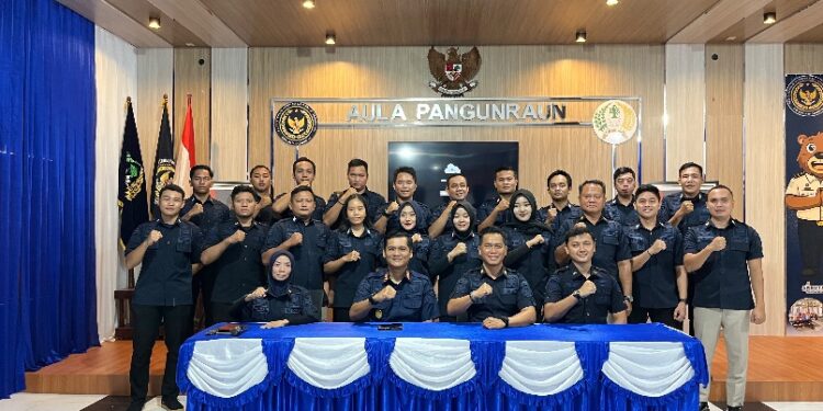 Jajaran Rutan Tamiang Layang dalam Kegiatan Internalisasi Pembangunan Zona Integritas, Jumat (24/7/2026).