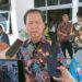Ketua Komisi III DPRD Kalteng, Sugiyarto, ketika dowawancarai wartawan.