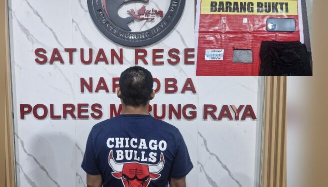 M (36) dan barang bukti.