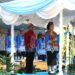 Sekda Kalteng, Linae Vitoria Aden, menjadi Inspektur Upacara Hari Jadi ke-24 Kabupaten Barito Timur, Sabtu (8/8/2026).