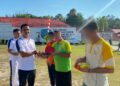 Kepala Rutan Tamiang Layang, Agung Novarianto, membuka kegiatan pekan olahraga untuk warga binaan, Sabtu (1/8/2026). (ist)