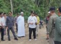 Bupati Barito Utara, H. Shalahuddin beserta jajaran meninjau progres pembangunan di Montalat, Jumat (31/7/2026).