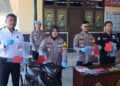 Kapolres Kapuas AKBP Rina Perwitasari dan jajaran dalam press release kasus, Senin (3/8/2026). (ist)
