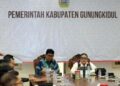 Bupati Barito Utara, H. Shalahuddin, ketika berdialog dalam kaji tiru ke Pemkab Gunungkidul, Rabu (5/8/2026). (ist)